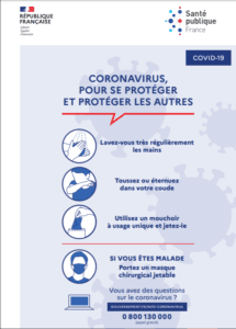fiche coronavirus pour cadre affichage